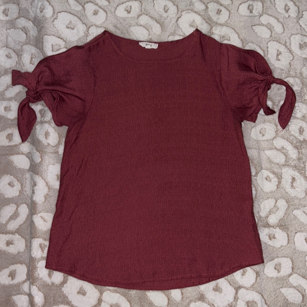 MINE maroon shirt